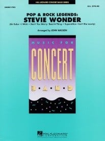 Pop and Rock Legends: Stevie Wonder for Concert Band published by Hal Leonard - Set (Score & Parts)