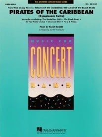 Pirates of the Caribbean (Symphonic Suite) for Concert Band/Harmonie published by Hal Leonard - Set (Score & Parts)