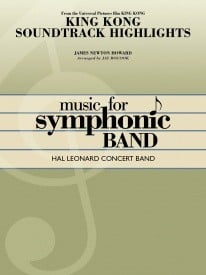 King Kong Soundtrack Highlights for Concert Band/Harmonie published by Hal Leonard - Set (Score & Parts)