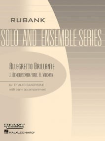 Demersseman: Allegretto Brillante Opus 46 for Alto Saxophone published by Rubank