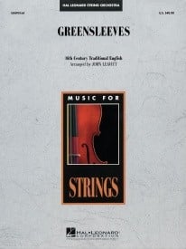 Greensleeves for String Orchestra published by Hal Leonard - Set (Score & Parts)