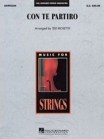 Con te Partiro for Concert Band published by Hal Leonard - Set (Score & Parts)