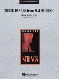 Three Dances from Water Music for String Orchestra published by Hal Leonard - Set (Score & Parts)