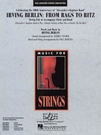 Irving Berlin: From Rags to Ritz for String Orchestra published by Hal Leonard - Set (Score & Parts)