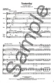 Yesterday SATB published by Hal Leonard (King's Singer's)