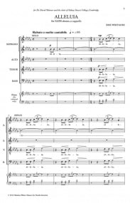 Whitacre: Alleluia SATB published by Shadow Water