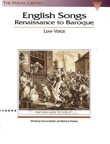English Songs Renaissance To Baroque - Low Voice published by Hal Leonard