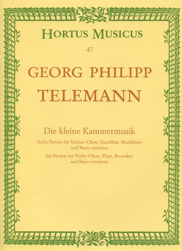 Telemann: 6 Partitas published by Barenreiter
