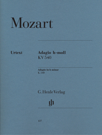 Mozart: Adagio in B minor K540 for Piano published by Henle