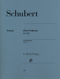 Schubert: Zwei Scherzi (D593) for Piano published by Henle