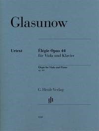 Glazunov: Elegie for Viola published by Henle