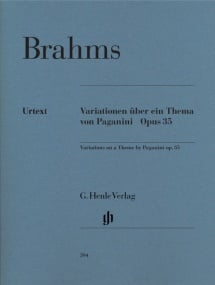 Brahms: Paganini-Variations Opus 35 for Piano published by Henle