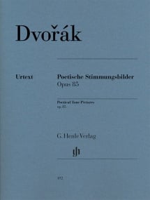 Dvorak: Poetic Tones Pictures Opus 85 for Piano published by Henle