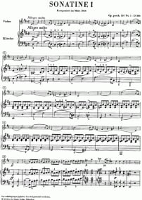 Schubert: Sonatinas Opus post. 137 for Piano and Violin published by Henle Urtext