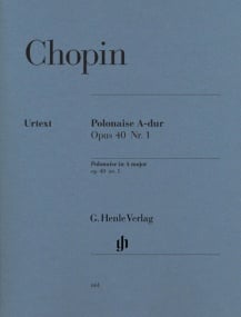 Chopin: Polonaise in A Opus 40 No 1 (Militaire) for Piano published by Henle
