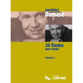 Damase: 30 Etudes Volume 2 for Harp published by Lemoine