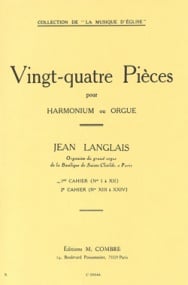 Langlais: 24 Pieces Book 1 for Organ or Harmonium published by Combre