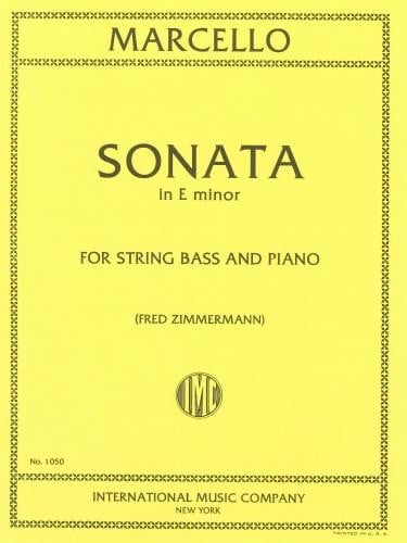 Marcello: Sonata in E Minor for Double Bass published by IMC