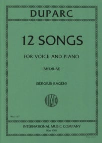 Duparc: Twelve Songs for Medium Voice published by IMC