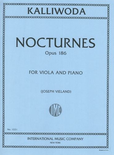 Kalliwoda: Six Nocturnes Opus 186 for Viola published by IMC