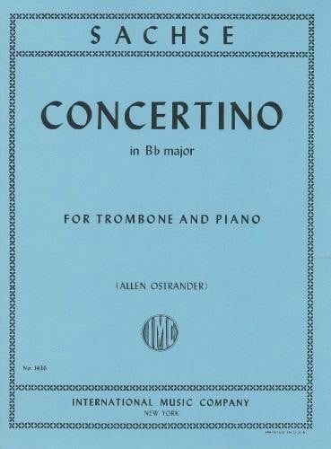 Sachse: Concertino in Bb for Trombone published by IMC