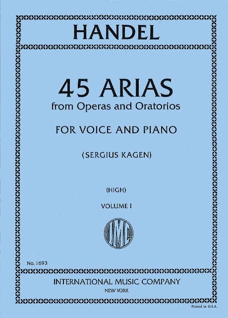 Handel: 45 Arias Volume 1 High Voice published by IMC