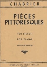 Chabrier: 10 Pieces Pittoresques for Piano published by IMC