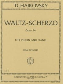 Tchaikovsky: Waltz Scherzo Opus 34 for Violin published by IMC