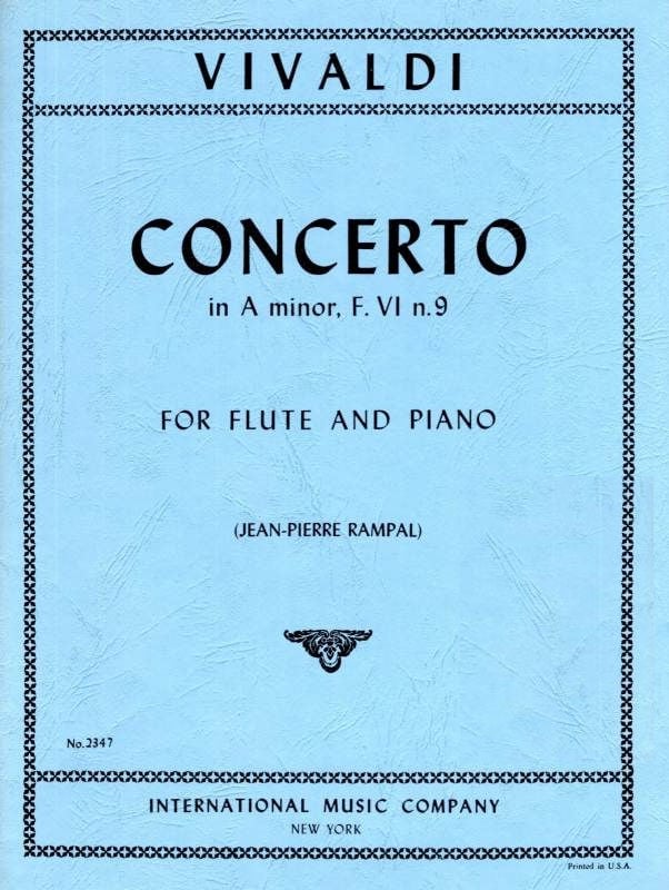 Vivaldi: Concerto in A Minor FVI RV445 for Flute published by IMC