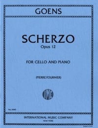 Goens: Scherzo Opus 12 for Cello published by IMC