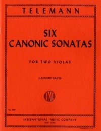 Telemann: 6 Canonic Sonatas for 2 Violas published by IMC