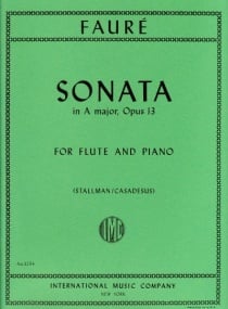 Faure: Sonata in A Opus 13 for Flute published by IMC