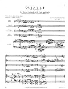 Beethoven: Piano Quintet in Eb Opus 16 published by IMC