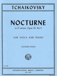 Tchaikovsky: Nocturne Opus 19/4 for Viola published by IMC