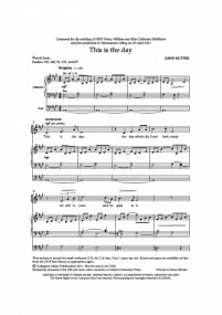 Rutter: This is the day SATB published by OUP