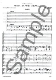Haydn: Missa Sancti Nicolai published by Faber - Vocal Score