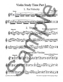 Violin Study Time published by Faber