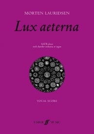 Lauridsen: Lux Aeterna published by Faber - Vocal Score