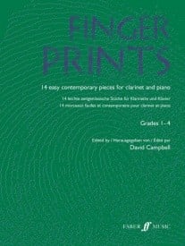 Fingerprints for Clarinet published by Faber