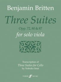 Britten: Three Suites For Solo Viola published by Faber