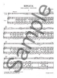 Saint-Saens: Sonata in E flat Opus 167 for Clarinet published by Chester