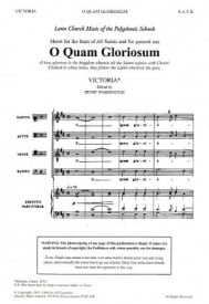 Victoria: O Quam Gloriosum SATB published by Chester