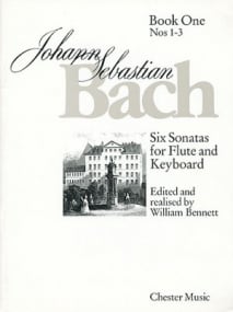 Bach: Six Sonatas For Flute And Keyboard Book One Nos. 1-3 published by Chester