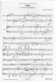 Wood: Trio for Clarinet, Cello & Piano published by Chester - Full Score