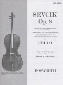 Sevcik: Changes of Position and Prep Scale Studies Opus 8 for Cello published by Bosworth