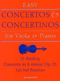 Rieding: Concerto in B minor Opus 35 for Viola published by Bosworth