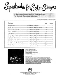 Spirituals for Solo Singers - Medium/Low published by Alfred