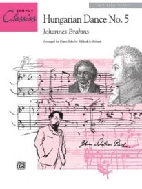 Brahms: Hungarian Dance No. 5 for Easy Piano published by Alfred