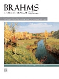 Brahms: 3 Intermezzi Opus 117 for Piano published by Alfred