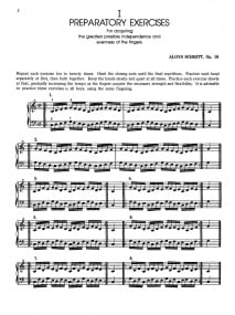 Schmitt: Preparatory Exercises Opus 16 for Piano published by Alfred